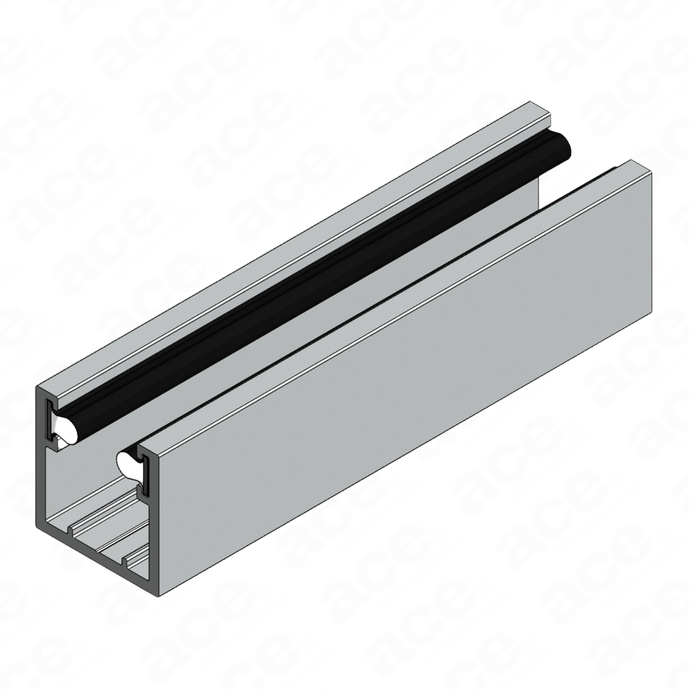 slimline aluminium profile for glass partitioning scheme