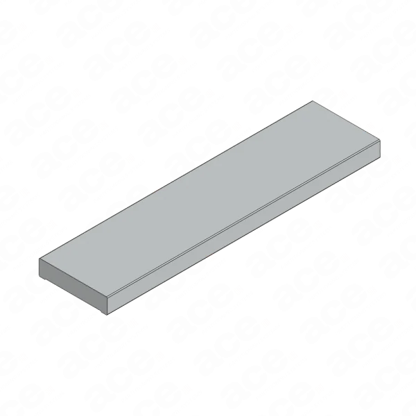 single aluminium profile for glass partitioning