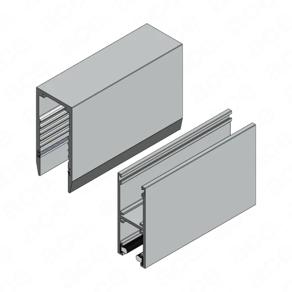 single-glazed deflection set for glass partitioning scheme