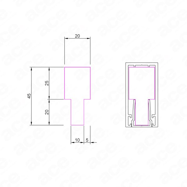 timber infill for glass partitioning scheme