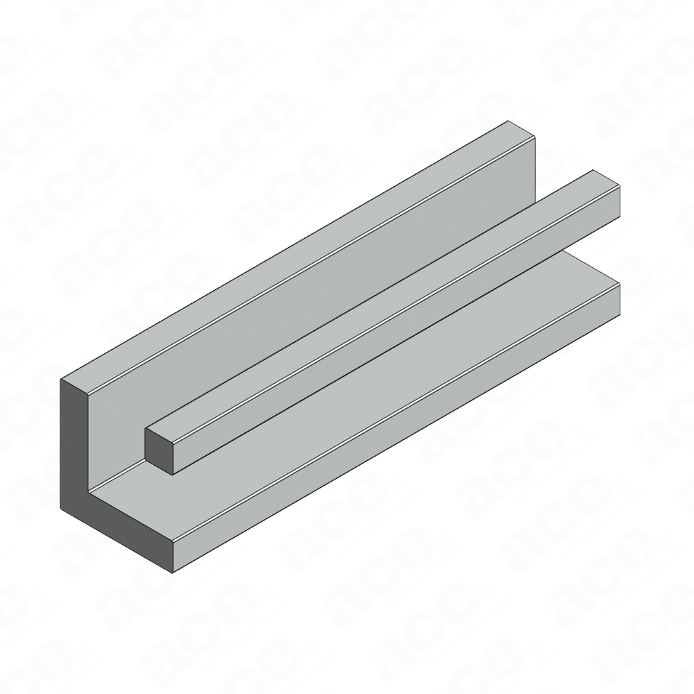 aluminium set for glass partitioning