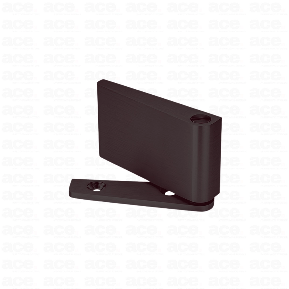 Aluminium glass pivot