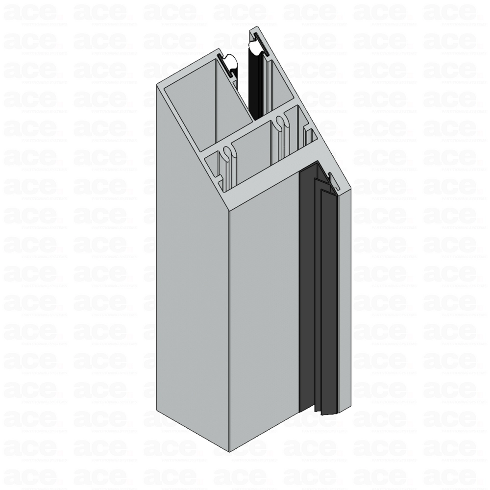 30-DF - Single Glazed Aluminium Door Frame For Glass and Timber Doors